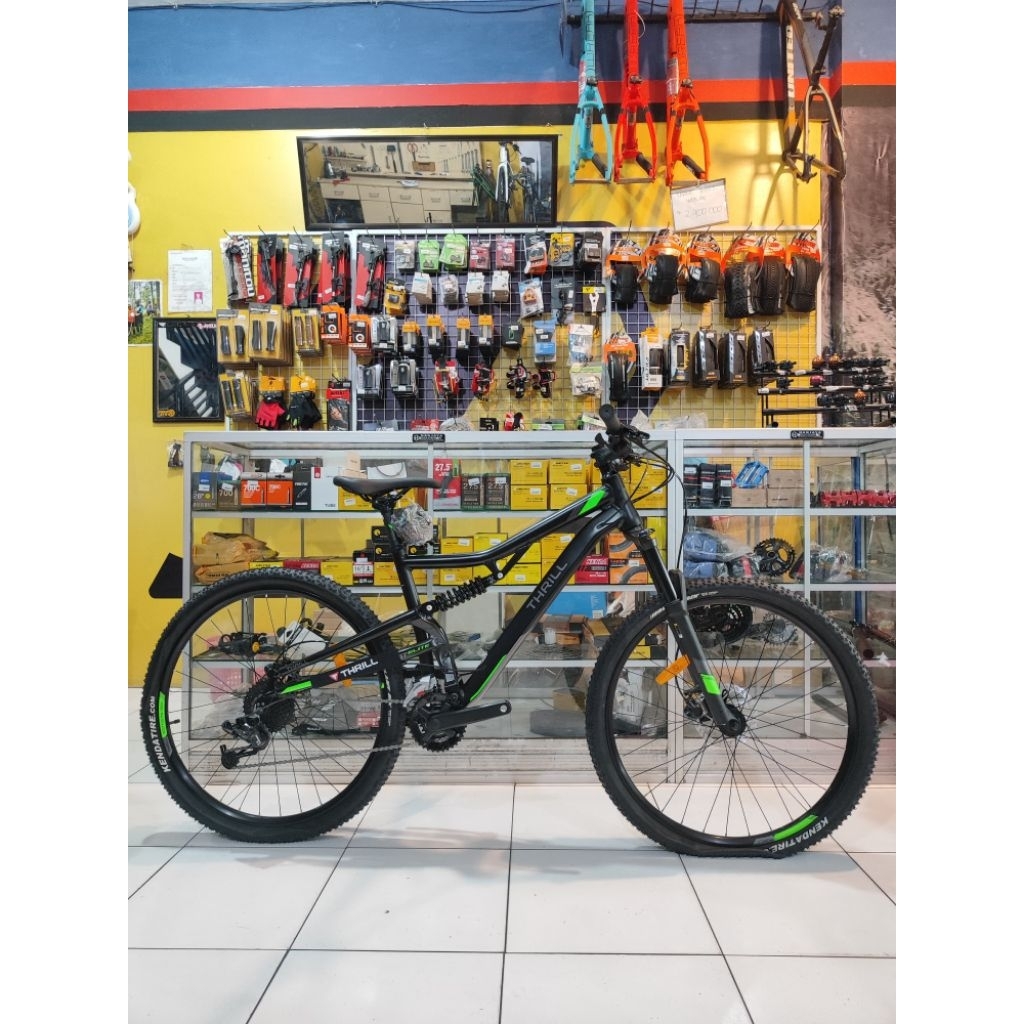 Sepeda Thrill Oust Elite T120 Black Size L Ready