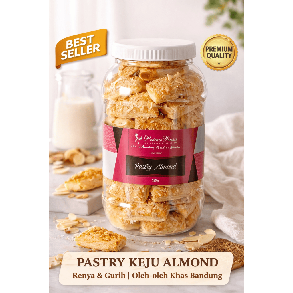 PRIMA RASA - PASTRY ALMOND TOPLES OLEH OLEH KHAS BANDUNG