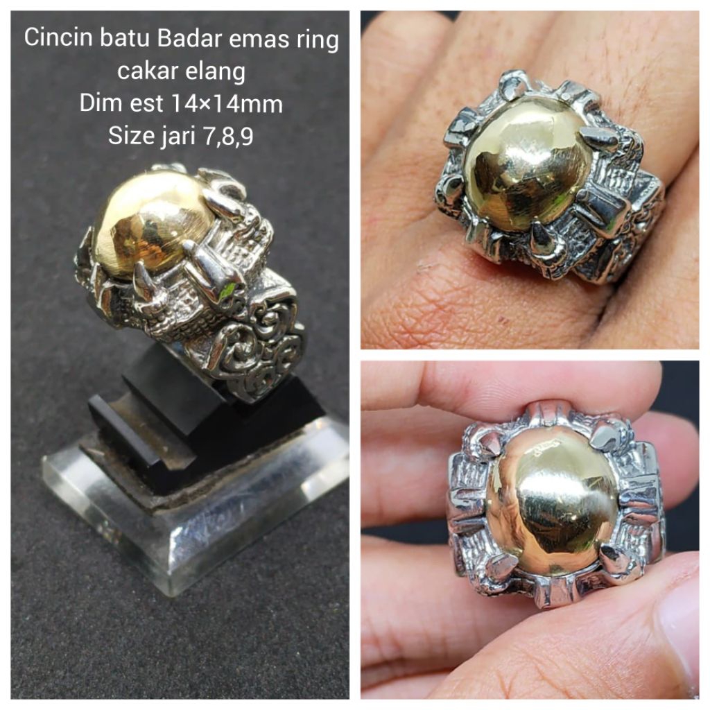 cincin badar emas ring motif cakar elang
