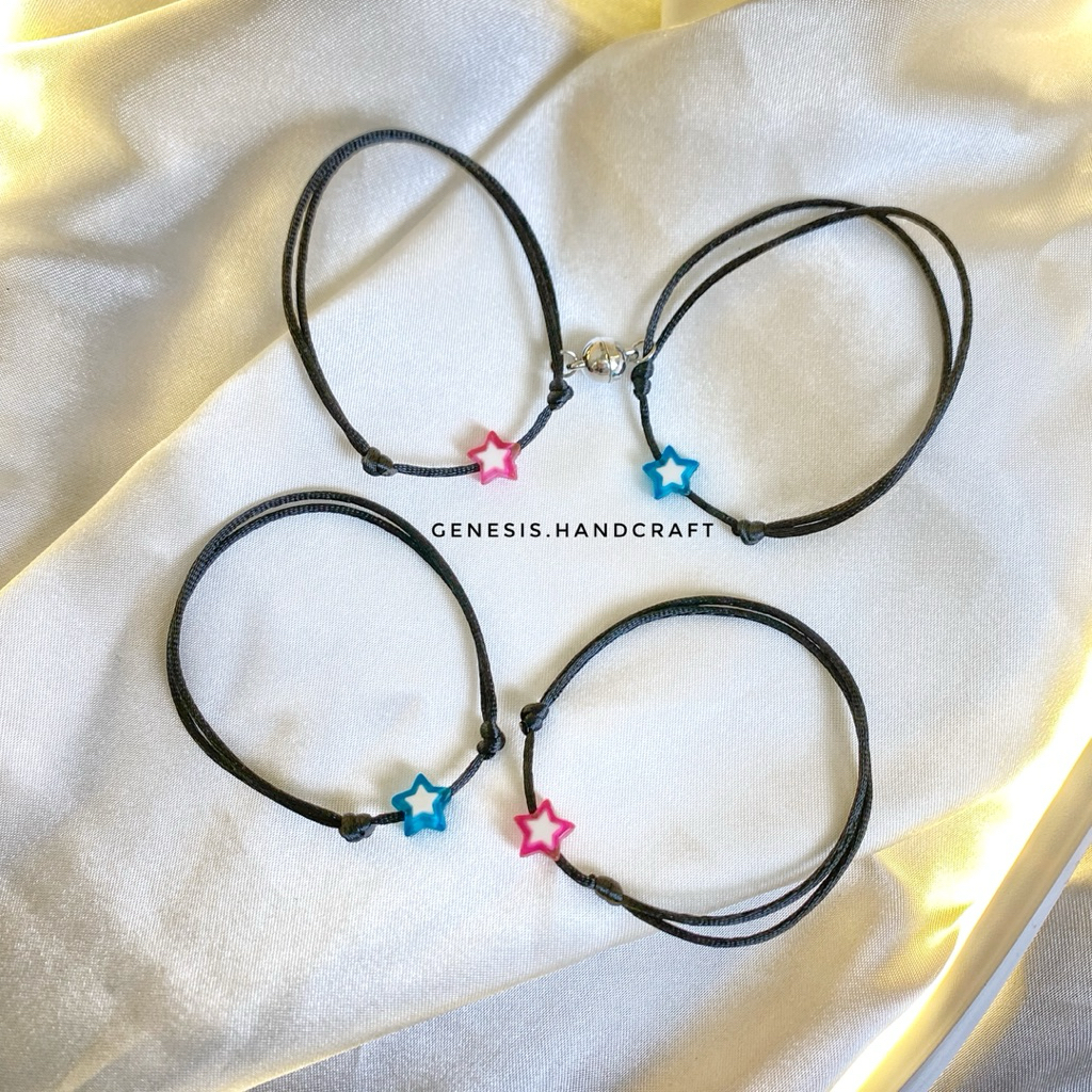 COD Gelang couple bintang | gelang couple magnet tanpa magnet | gelang couple pasangan viral bestsel