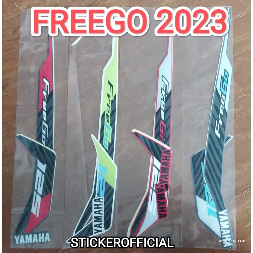 Sticker Striping Standar Motor Yamaha Freego 2023