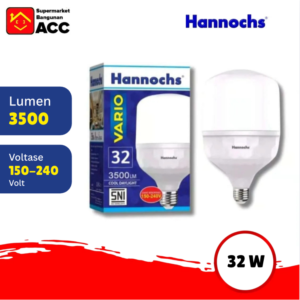 Lampu LED - Lampu LED Rumah - Lampu - Hannochs Vario Putih 32W