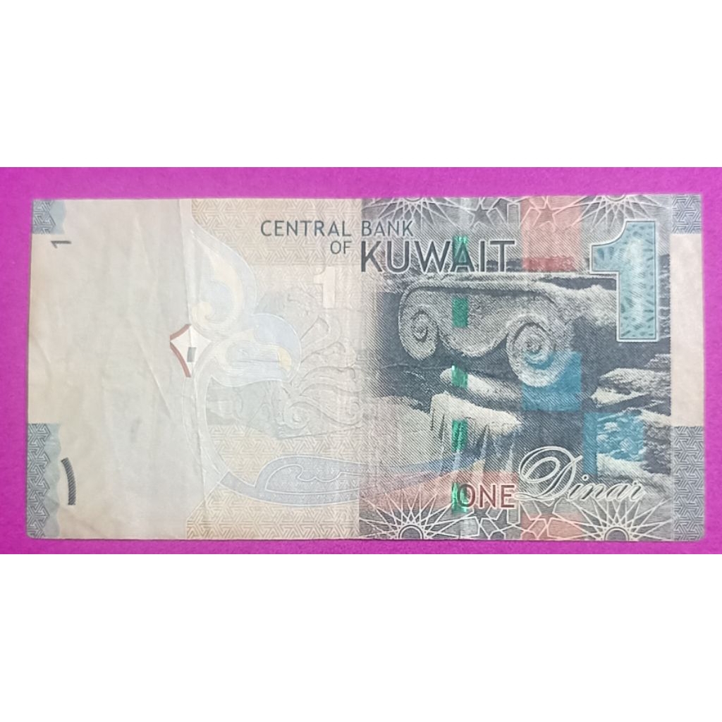 UANG KERTAS KUWAIT 1 DINAR