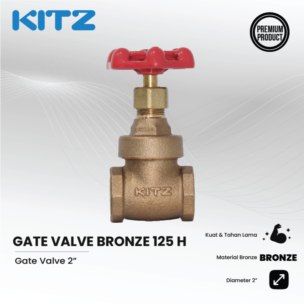 KITZ Gate Valve 2 Inch Bronze 125 H
