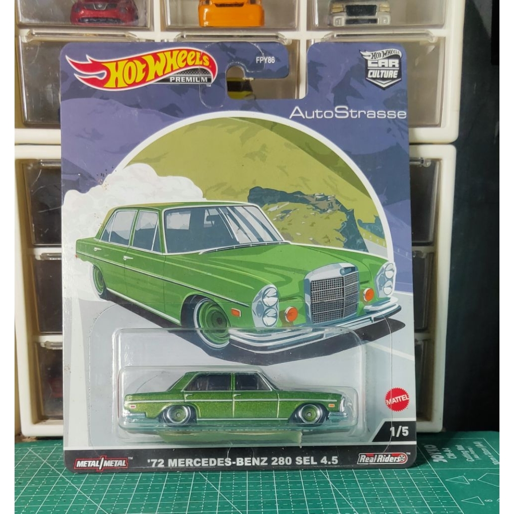 hotwheels Mercedes Benz 280 sel 4.5 autostrasse