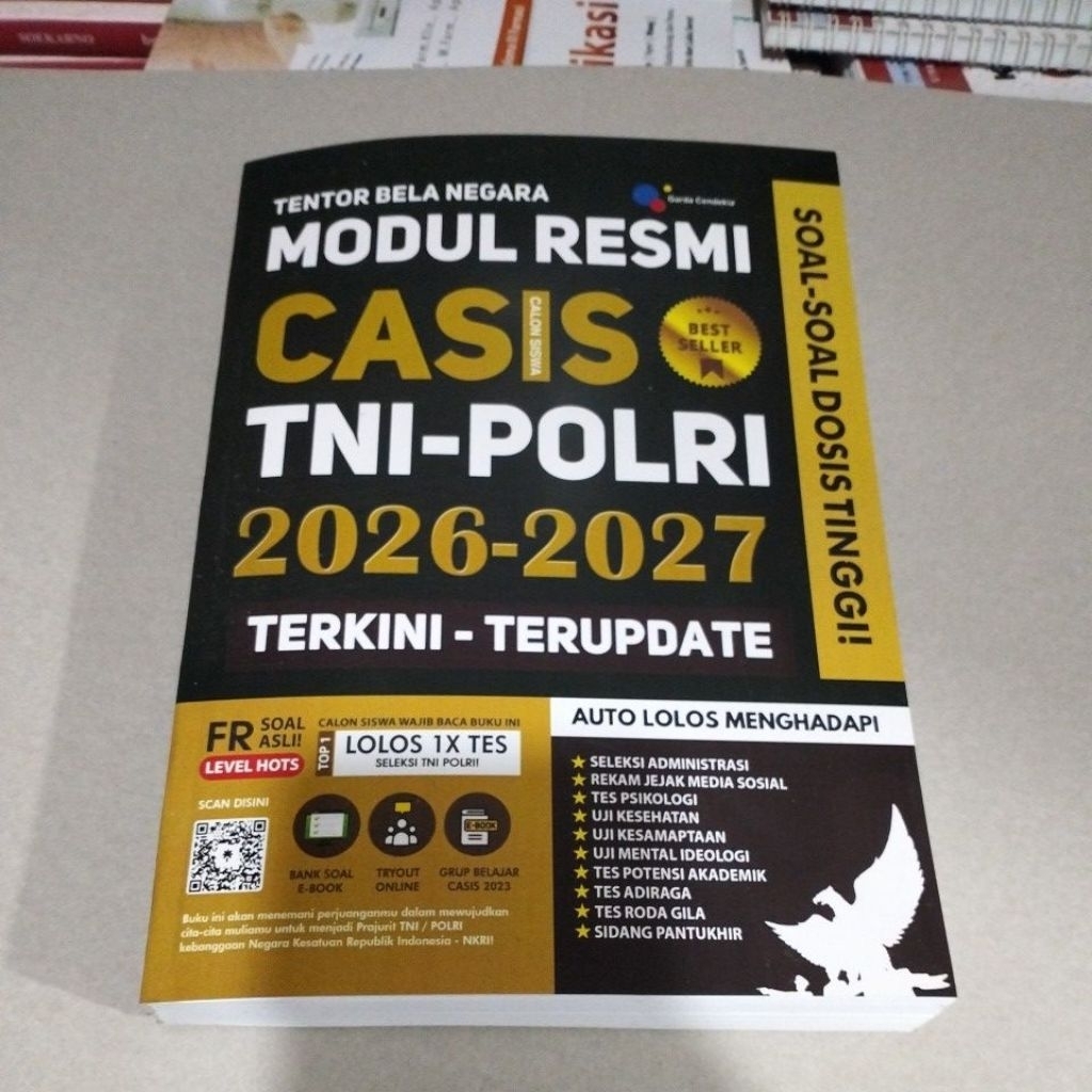Buku Tes TNI POLRI 2026: Modul Resmi CASIS TNI-POLRI 2026-2027 Terkini-Terupdate