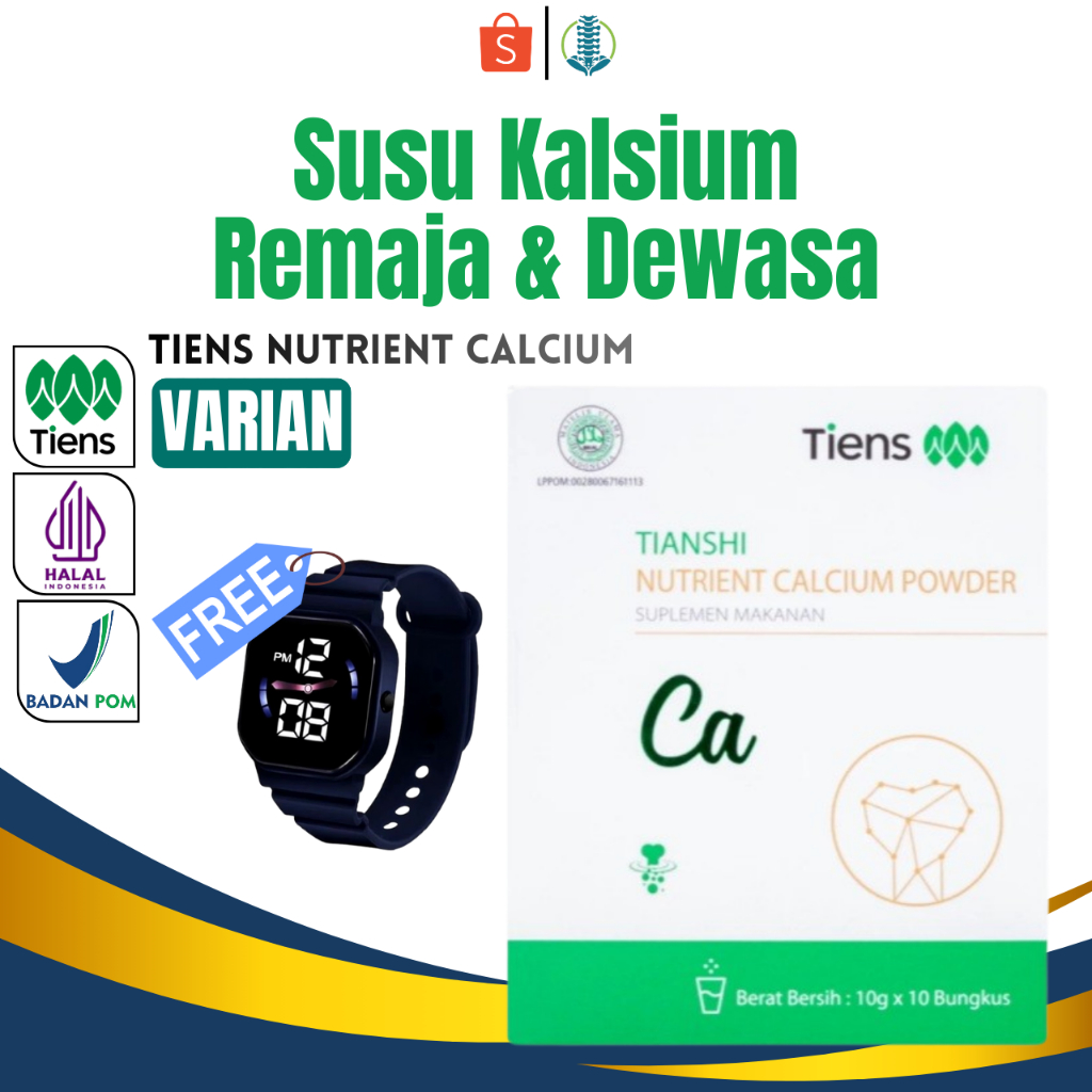 Tiens NHCP Susu Bubuk Herbal Cina BPOM Tinggi Kalsium Rendah Lemak | Pertumbuhan Tulang dan Gigi Opt