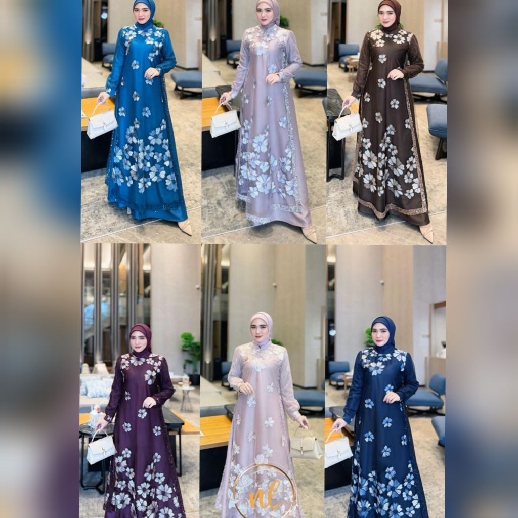 Zareskha dress by new lusy gamis terbaru new lusy gamis