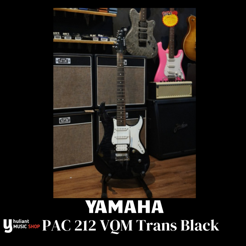 Yamaha Pacifica 212 VQM Trans Black Original Second Good