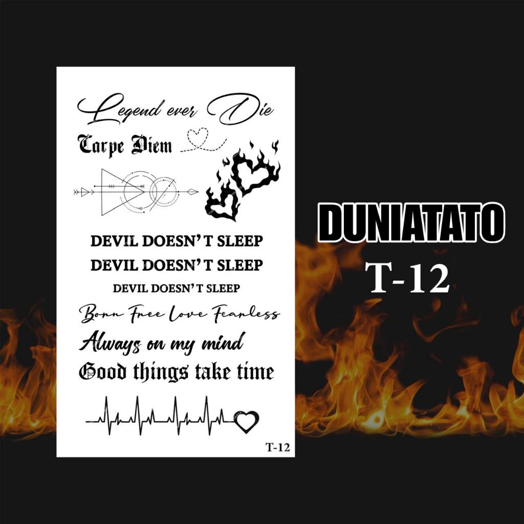 Duniatato-Stiker tato temporer semi permanen tulisan-12