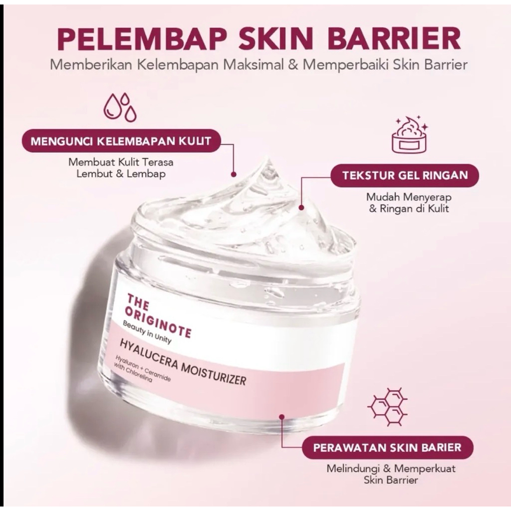 The Originote Hyalucera Moisturizer Gel 2pcs - Melembapkan, Menenangkan, Elastis