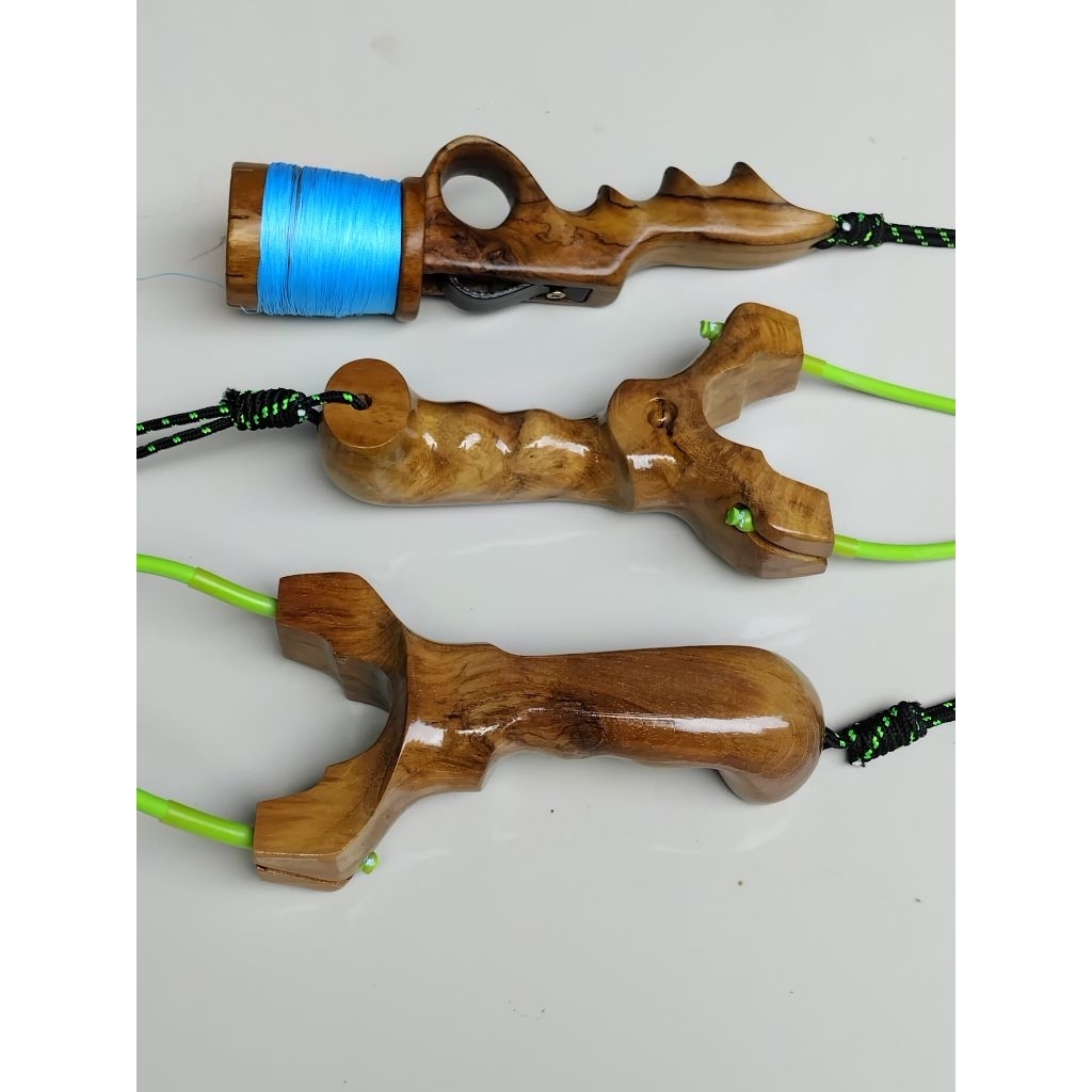 ketapel OTT  gulungan manual kayu jati fullset