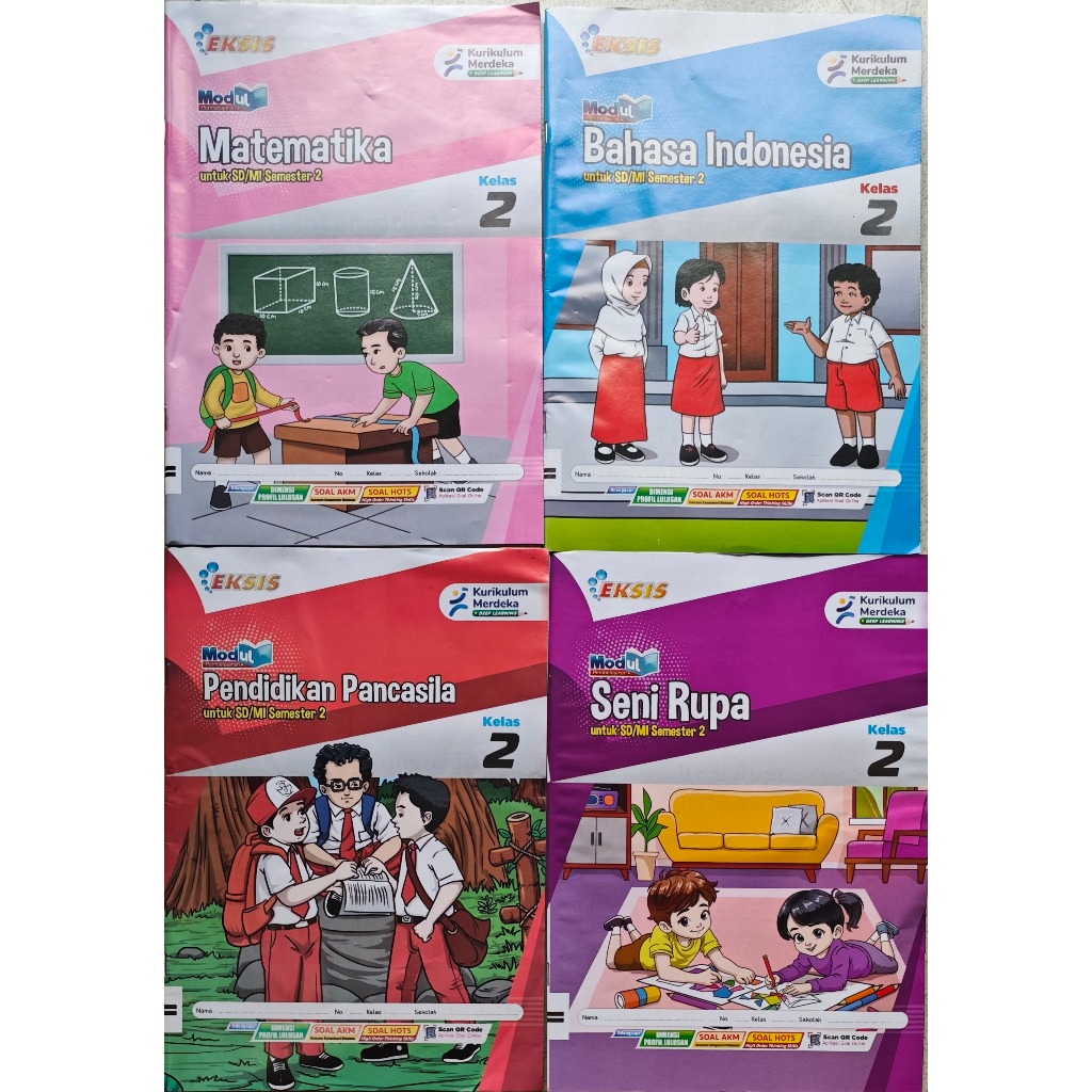 LKS EKSIS KELAS 2 SD SEMESTER 2 PKN. MATEMATIKA. BAHASA INDONESIA SENI RUPA  KM THN 25-26