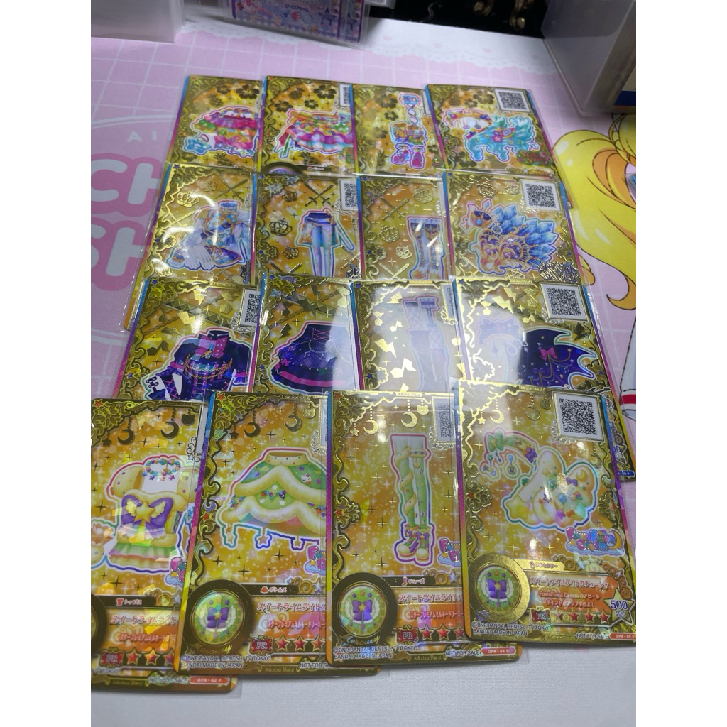 Aikatsu Stars Star premium Rare Rock My Heart & Sweet Limelight & Innocent Prince Coord Fuwafuwa dre