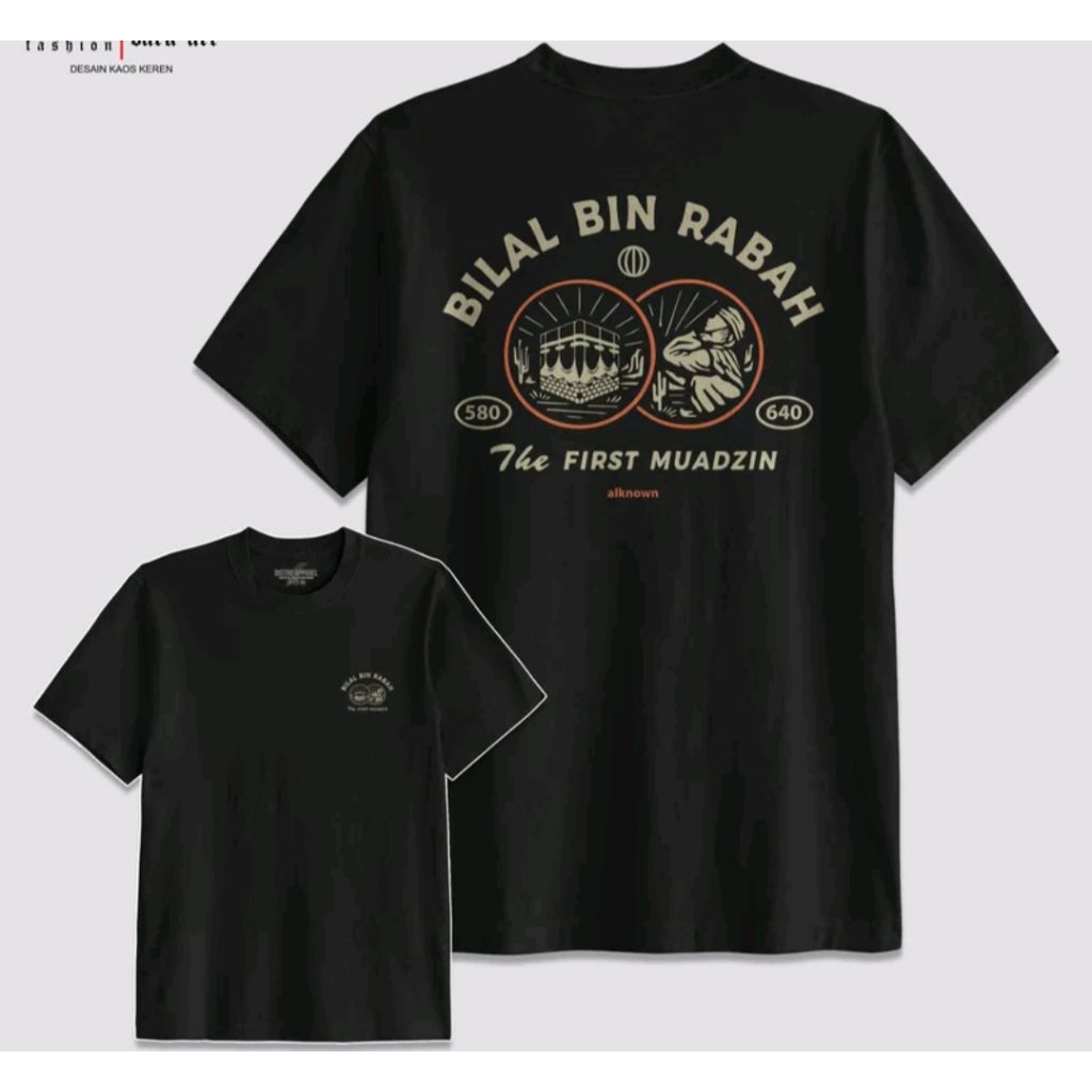 Kaos Islami BILAL BIN RABAH Kaos Distro unisex