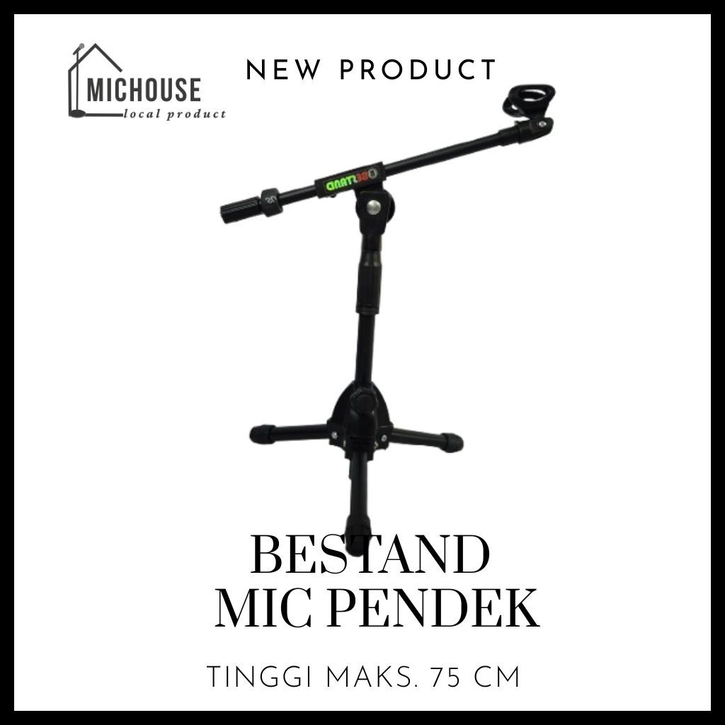 STAND MIC BESTAND MIC HOLDER PENDEK - STAND MIC HOLDER