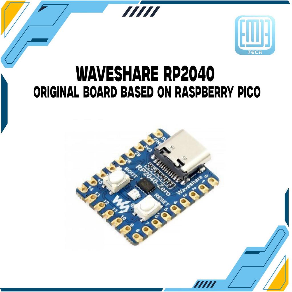 Original Waveshare RP2040 Zero Rp-2040 Board Based on Raspberry Pico