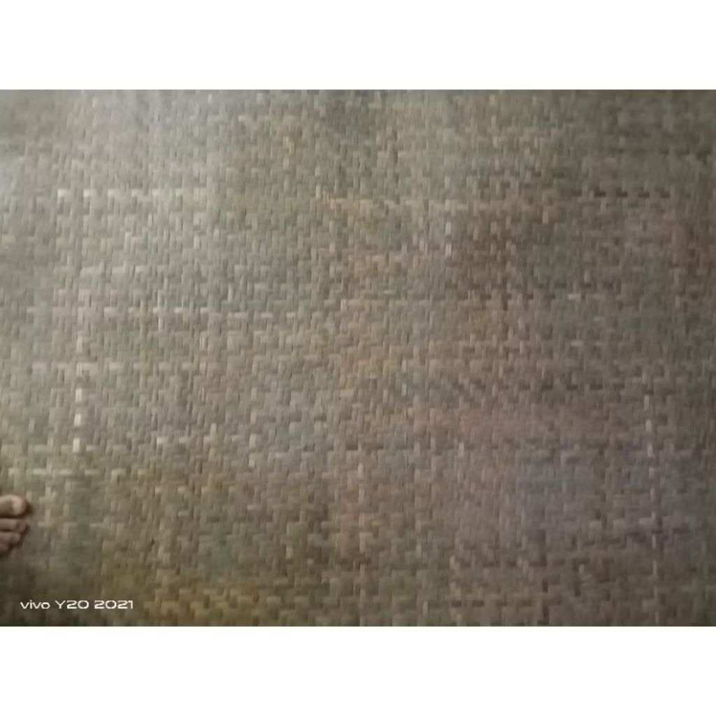 anyaman kulit bambu lembaran 3x2 meter polos untuk plafon dinding gazebo