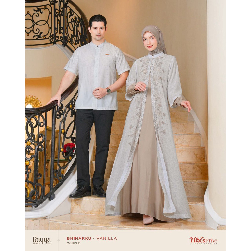 NIBRAS RAYYA BHINARKU FAMILY SET  VANILLA