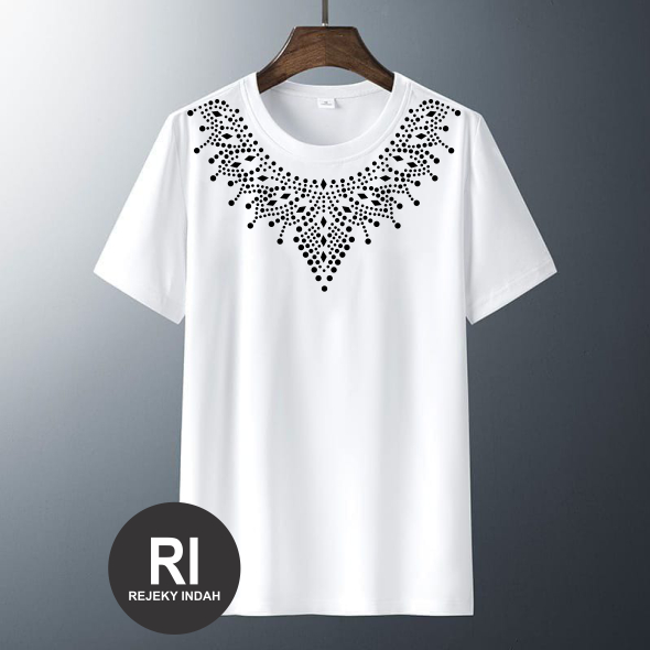 Kaos Batik Lebaran Pria Dewasa Katun Adem, Nyaman Dipakai