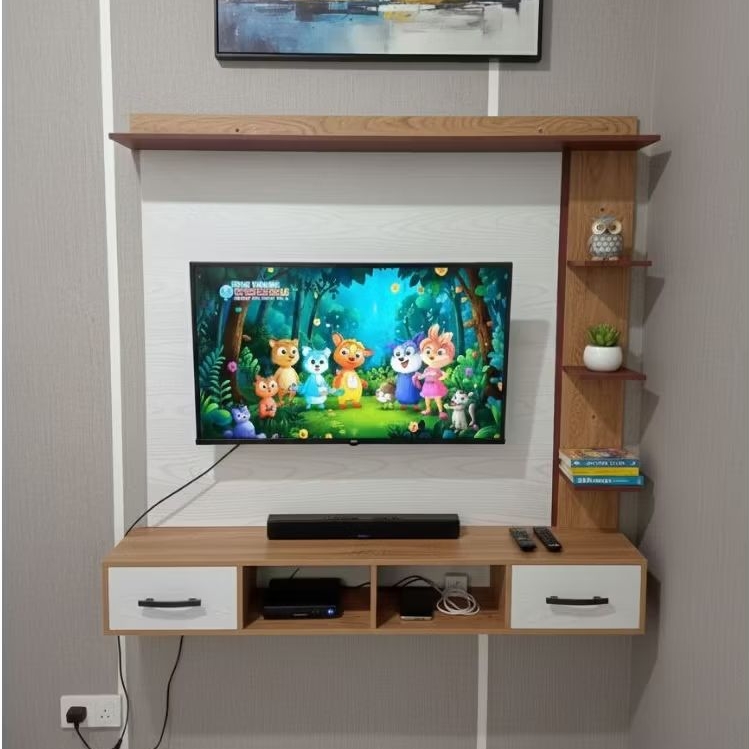 Rak Laci tv gantung/Laci tv tempel/Rak laci tv tempel/Rak laci dinding/Rak tv/Buffet tv/Laci gantung