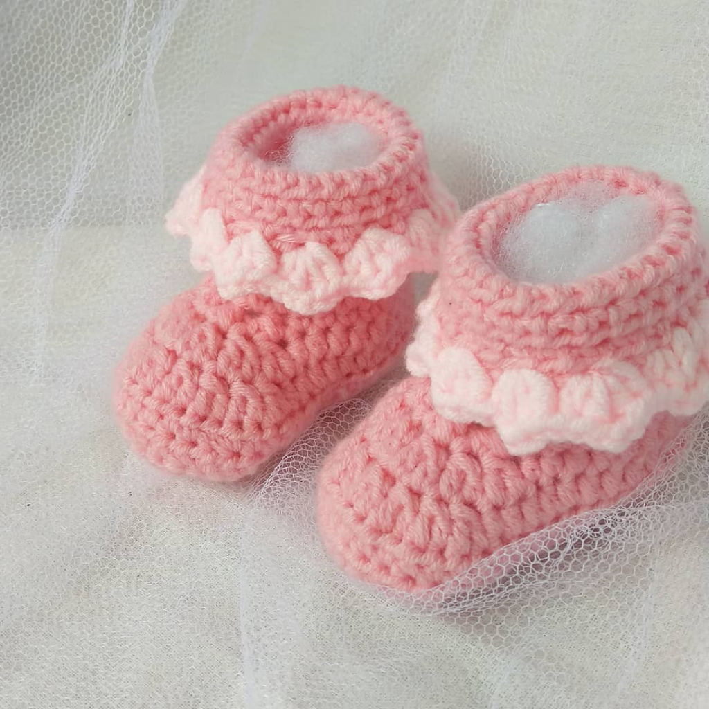 [CROCHET] SEPATU RAJUT HANDMADE SHOES CROCHET BABY GIRL