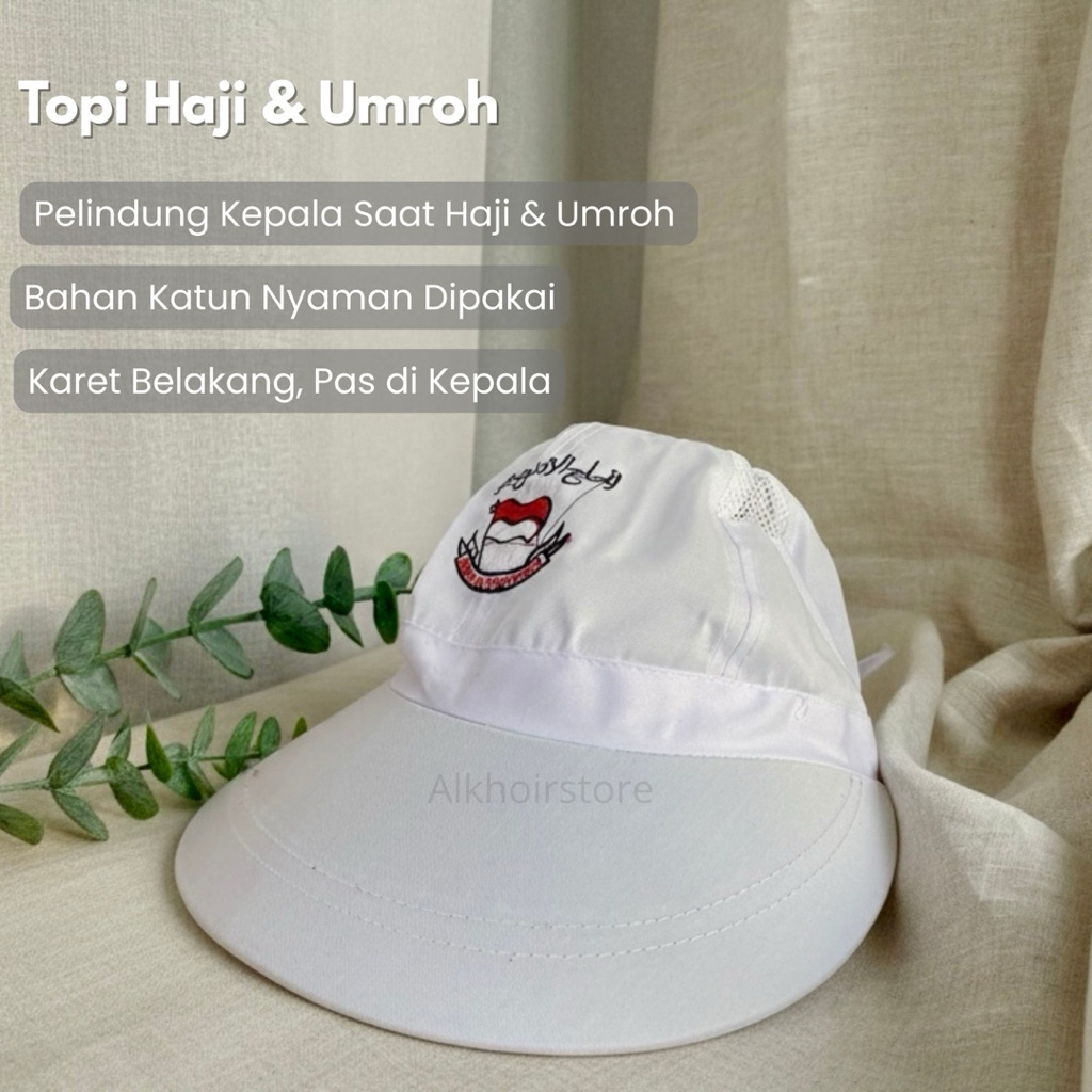 Topi Jamaah Haji dan Umroh Wanita - Topi Muslimah Haji Indonesia Elegan