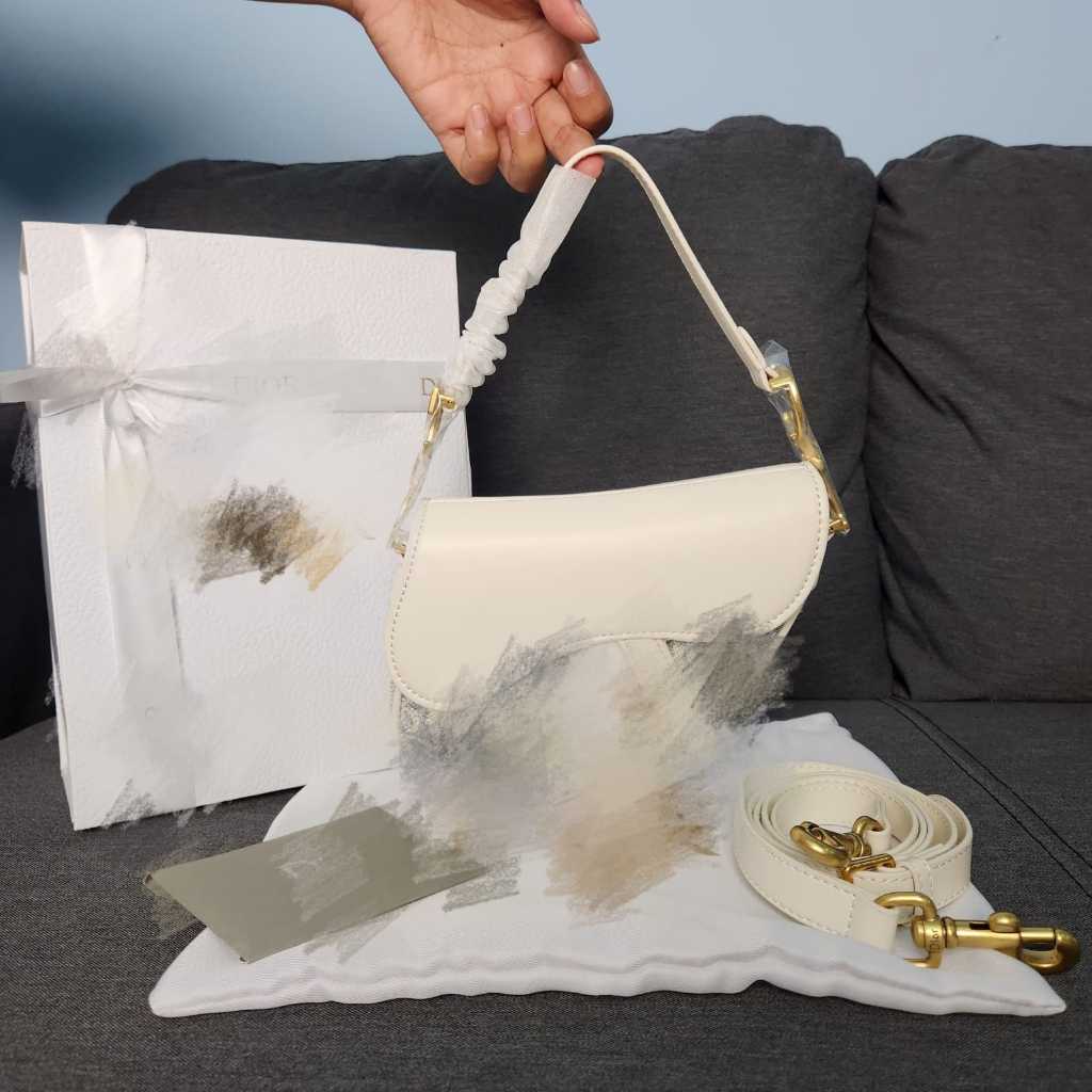 S01P-8030AD Sada Bag Uk. 18 cm - Biru Cream + Box