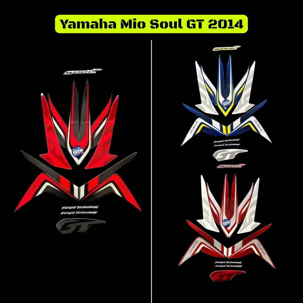 Striping Sticker Body Motor Yamaha Mio Soul GT 2014  [Full Set]