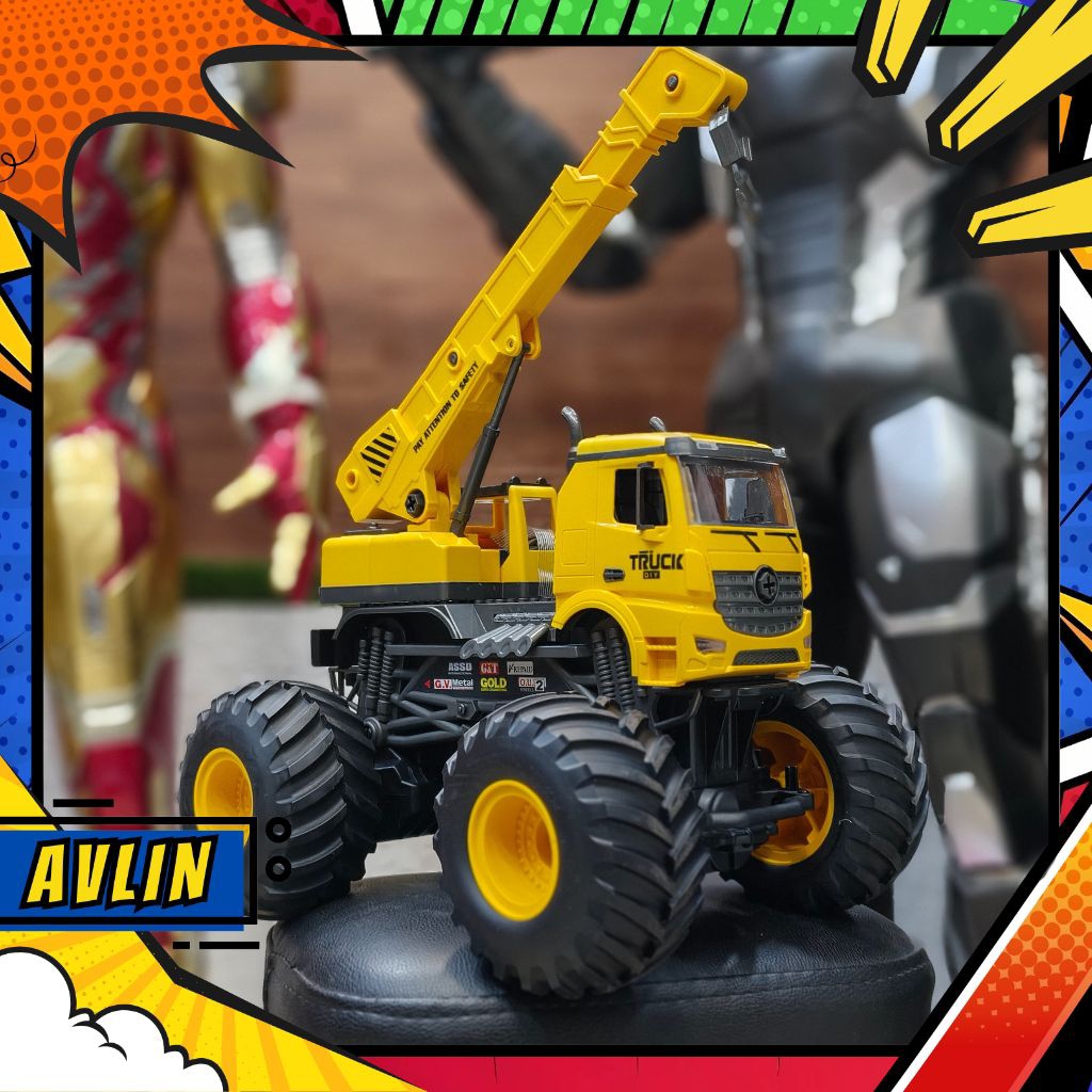 Heavy Off Road Crane Truck Construction Remote Control RC Jumbo