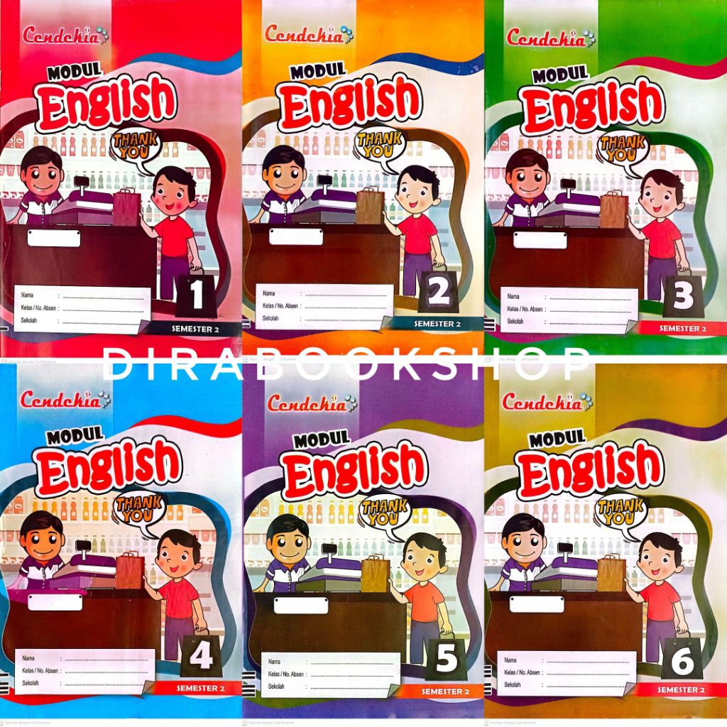 semester 2 LKS modul ENGLISH kelas 1 2 3 4 5 6 Cendekia 2026