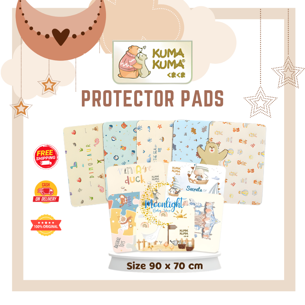 KUMA KUMA Smoothy Protector Pad Fleece Waterproof 90cm x 70cm - Perlak Kain Anti Air