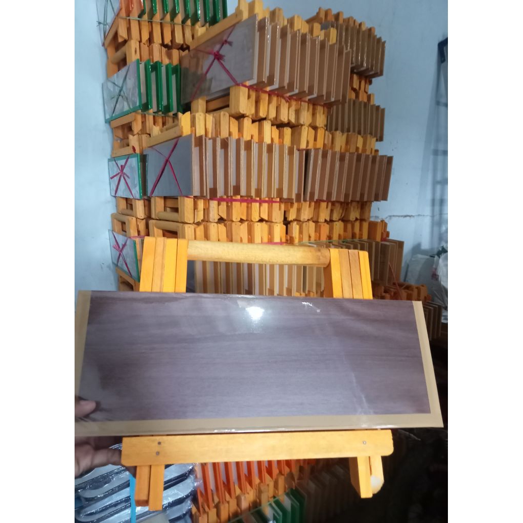 Meja Lipat Silang Kayu Polos Meja Belajar Lipat Anak