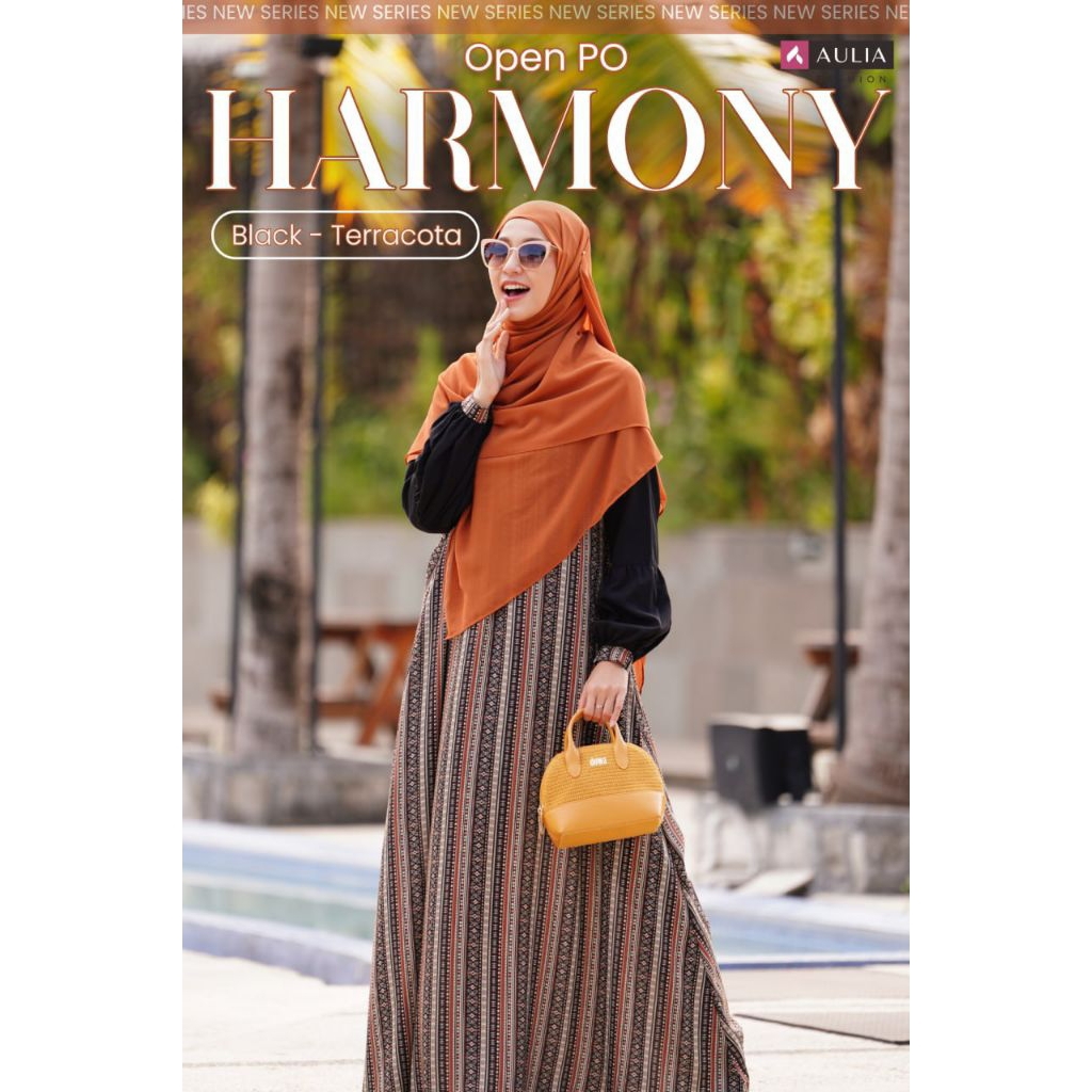 GAMIS AULIA FASHION TERKINI BAHAN RAYON BUSUI HITAM TERACOTA ADEM NYAMAN POLOS MUTIF GARIS BUNGA