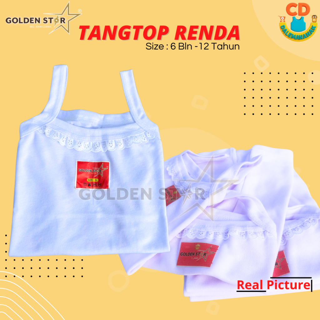 12 Pcs tanktop bayi nyaman dikulit putih polos / tantop anak Perempuan menyerap keringat putih polos