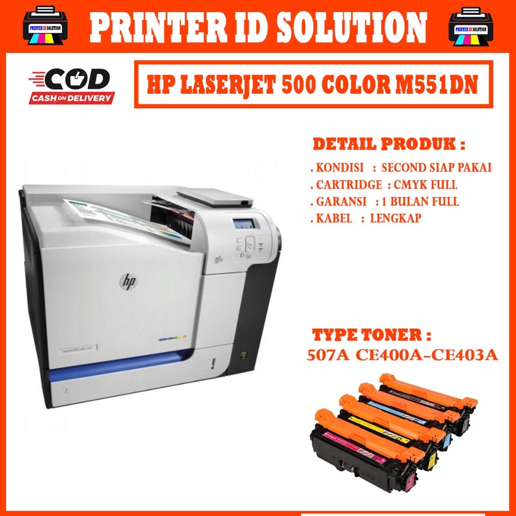 Printer HP color  LaserJet 500 M551dn