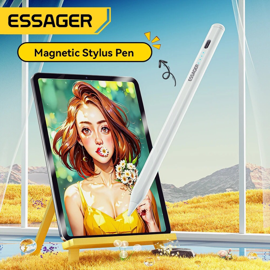 Pena iPad magnetik / pensil stylus aktif universal / pen magnetic sensitive respon iPad type C - ess