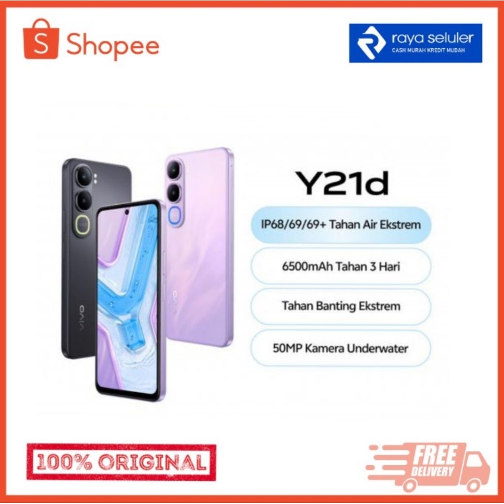 VIVO Y21d Ram 6/128 - Garansi Resmi