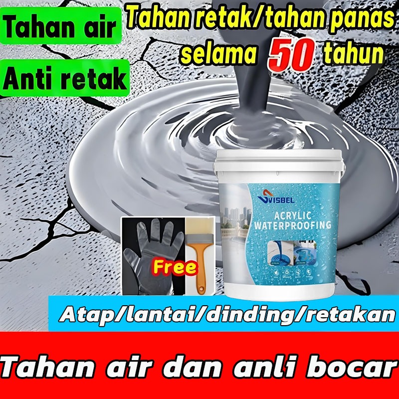 lem anti bocor dan rembes super kuat Abu-abu 1kg lem anti air tahan panas lem genteng anti bocor pal