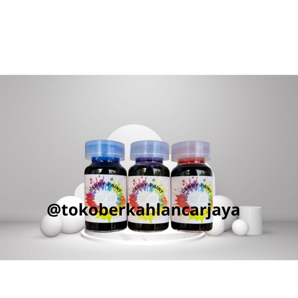 (OLES) 12,5 ML CAT CANDY PAINT CAT PEWARNA OLES CANDY CHROME,ACRYLIC CAT PEWARNA LOGAM OLES