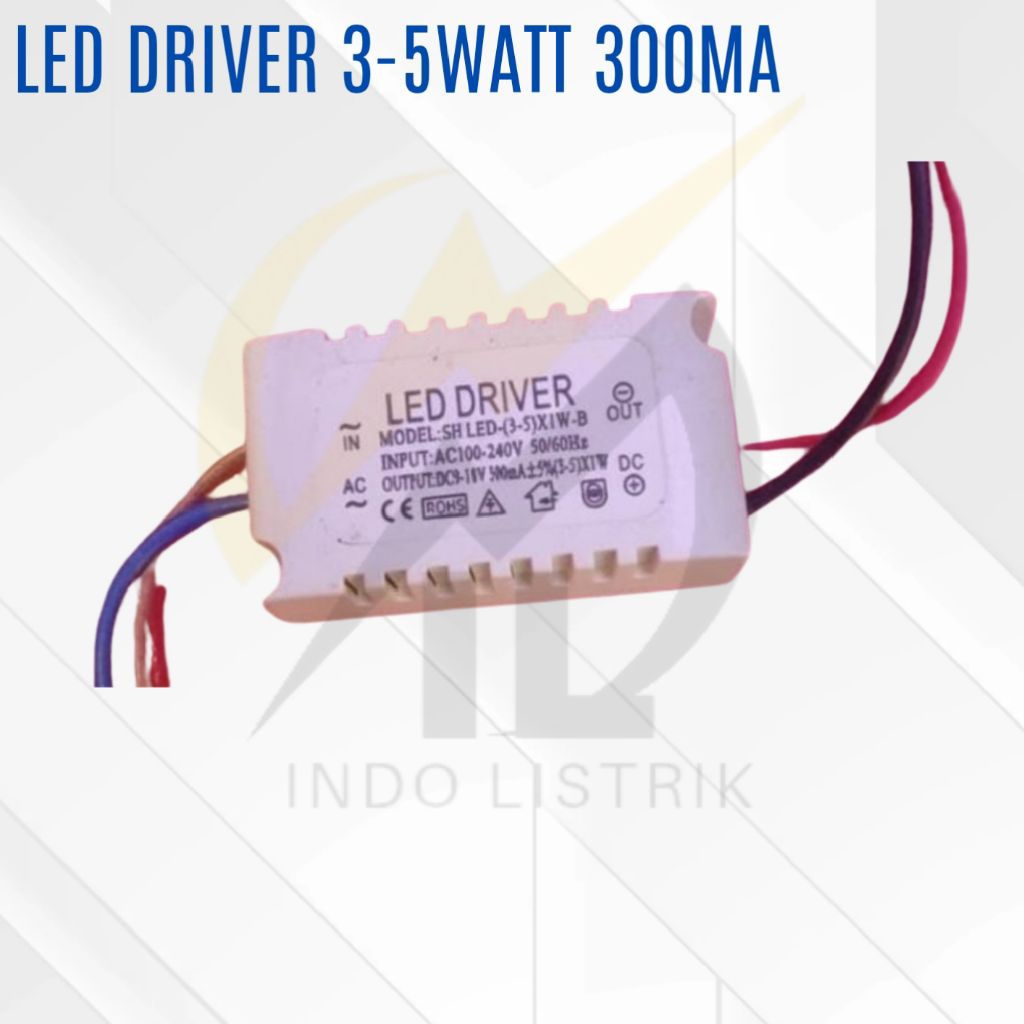 Ballast Led Driver 3-5w 300ma / Trafo Led Driver 3-5w 300ma