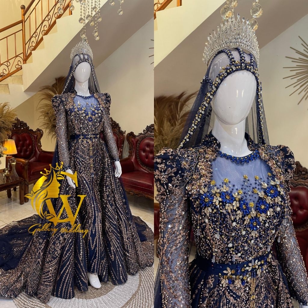 Gaun Pengantin Slim Ekor || Gaun Pengantin || Slim Ekor Premium || Gaun Pengantin Slim || Gaun Penga