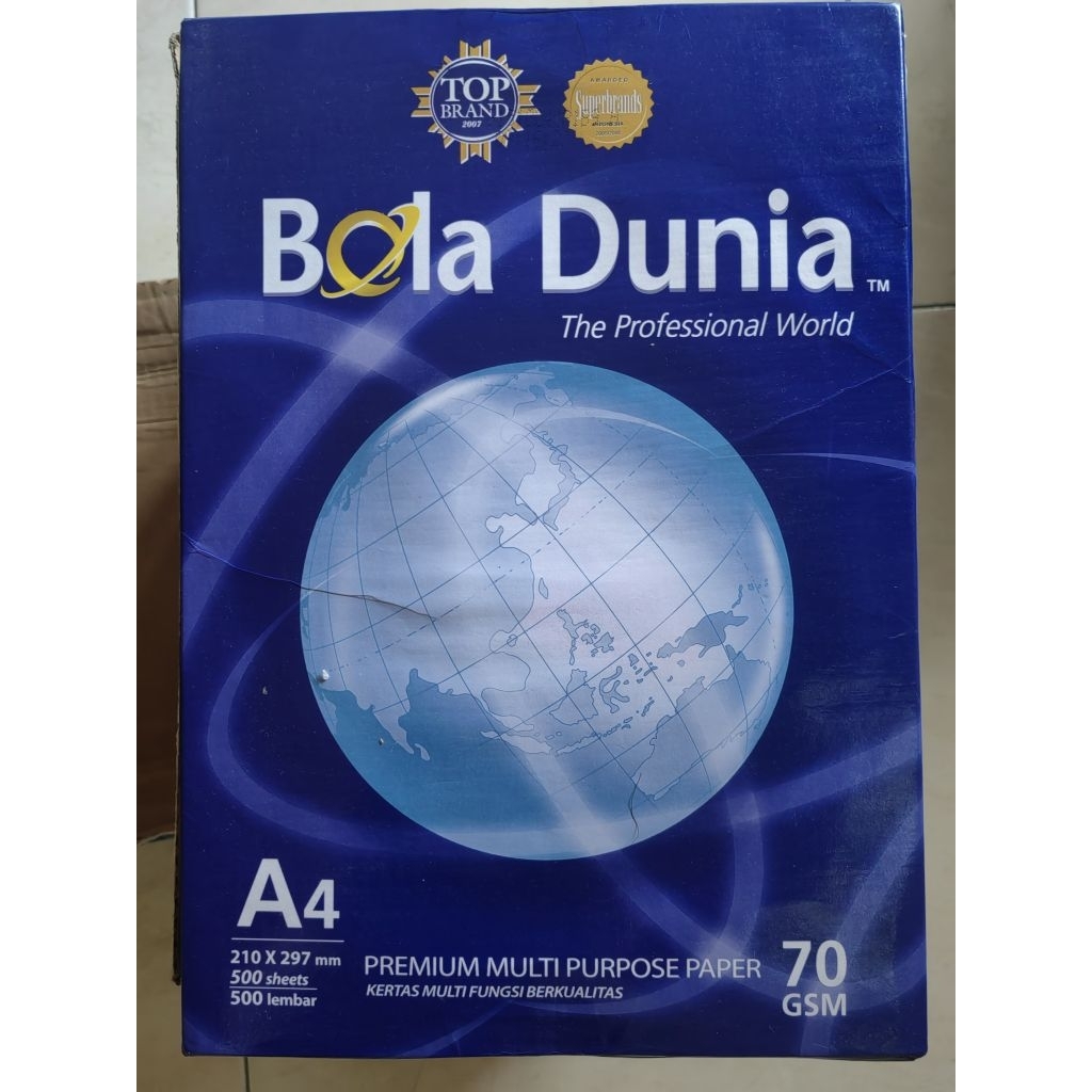 HVS A4 70 gsm bola dunia
