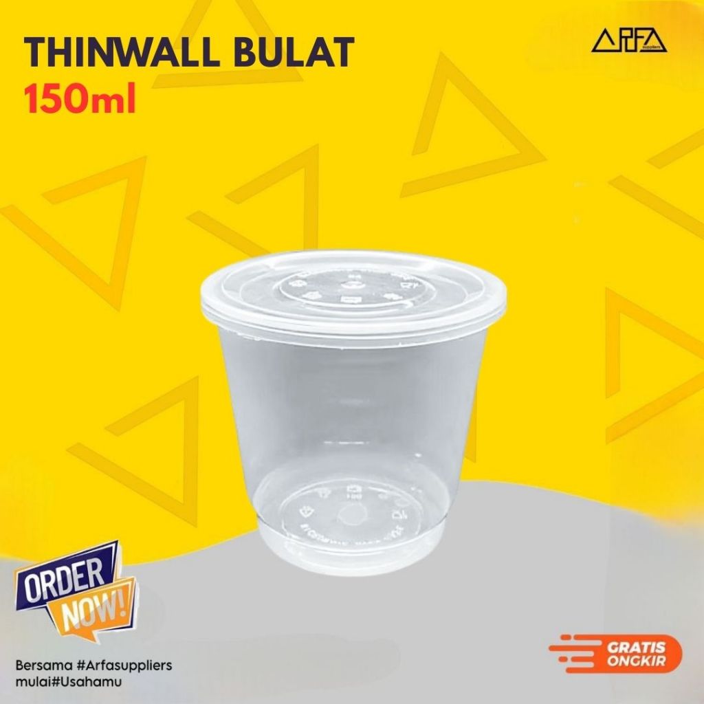 Cup Puding Thinwall Bulat 150ml