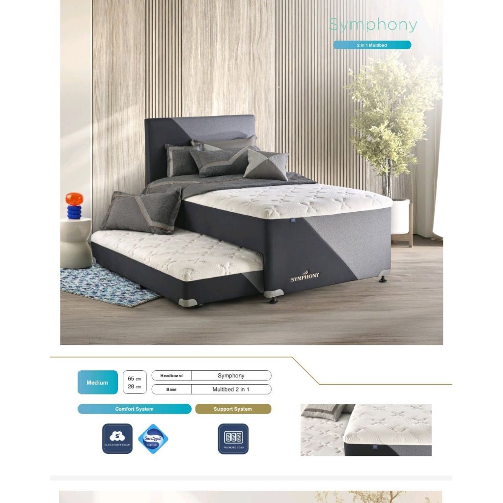 Kasur Elite Symphony 2in1  pocket spring