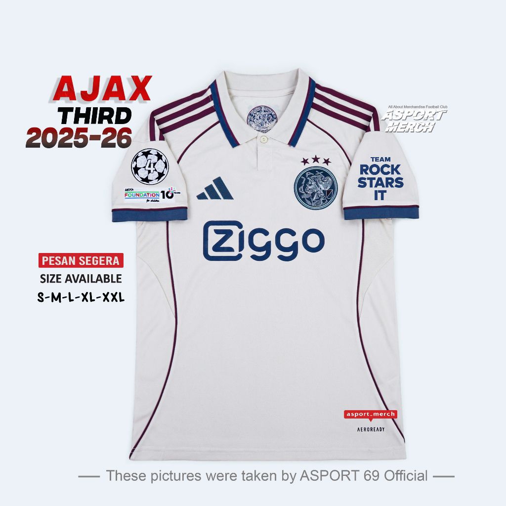 AJAX THIRD 2025 2026 GO JERSEY AJAK THIRD 25 26 GRADE ORI
