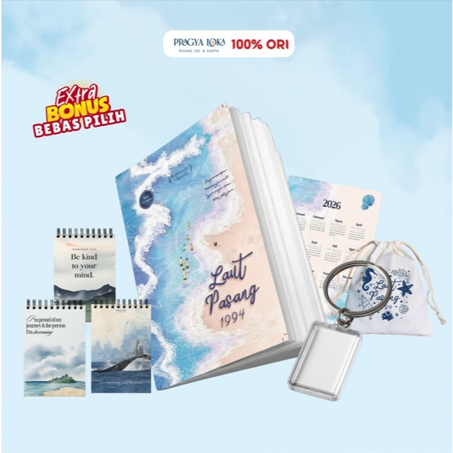 (BONUS GANCI/KALENDER) Buku Novel - Laut Pasang 1994 - Lil Pudu - Akad