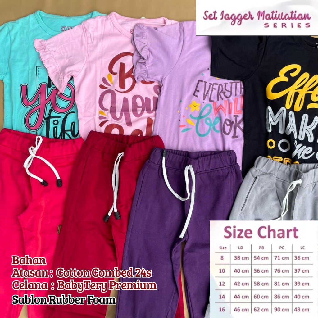 Ser Jogger MOtivation - Set Jogger Anak