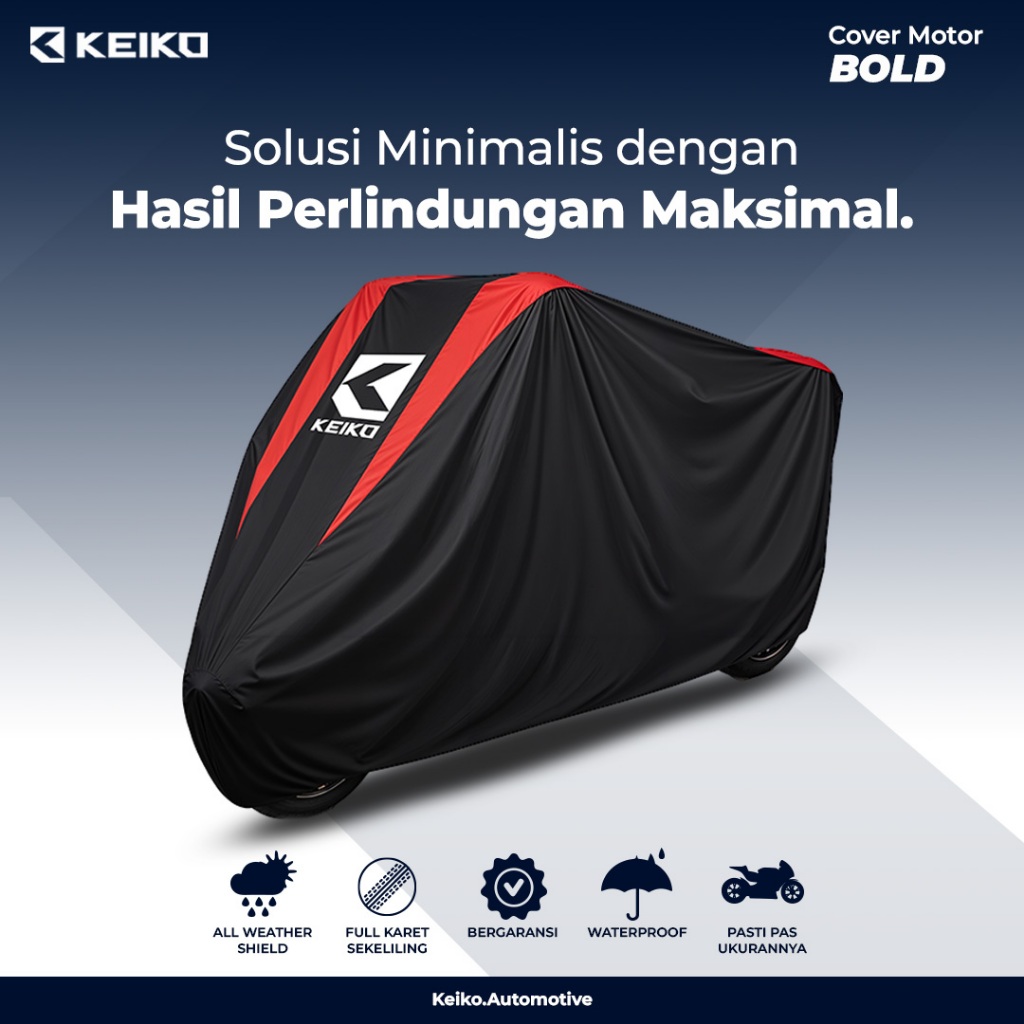 Cover Sarung Tutup Motor Besar (L) Waterproof Warna Beat Astrea Freego Address Xride NEX Fino Gear B