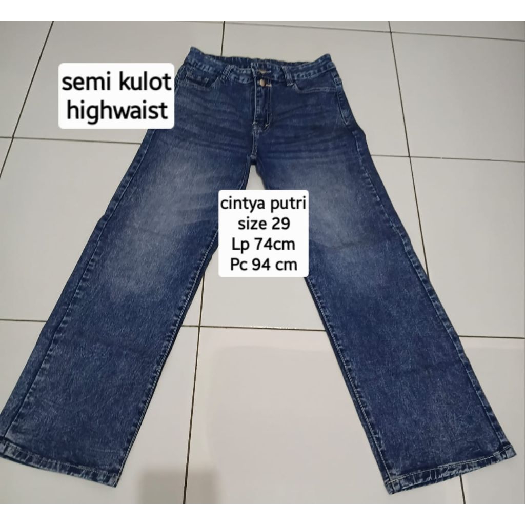 jeans semi kulot